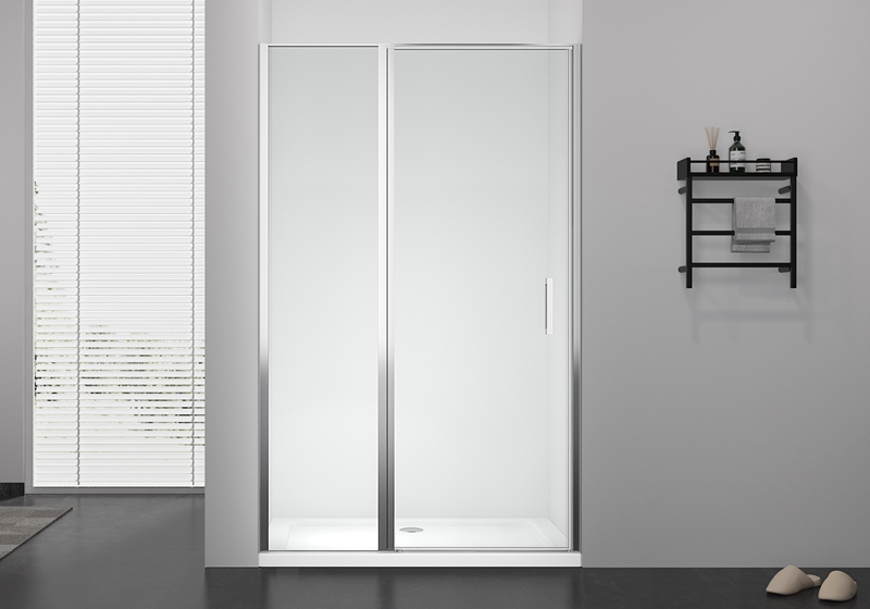 Pivot paduan seng lurus kaca PV 1903F 6mm plus penutup pancuran